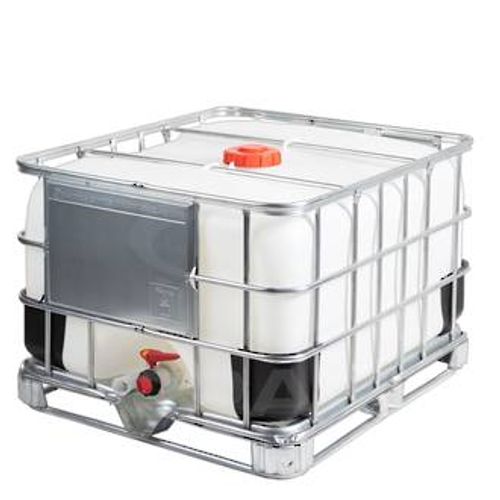 מיכל 500 ליטר (קוביית IBC) אופקי-מאושר מזון - 2 צול מיכל מים 100*120*76H