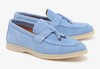 נעלי מוקסין זמש לגבר בצבע תכלת | 39-48 | FRANCO BANE SKY BLUE 11125