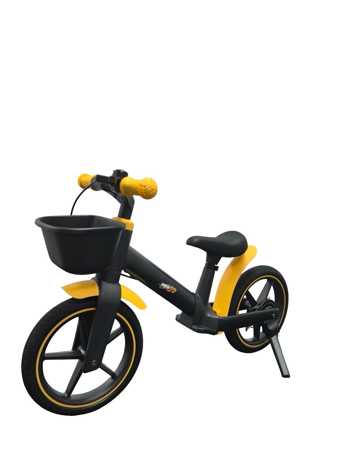 אופני איזון לילדים Premium B1 - שלדת פולימר קלה עם בלם יד צבע:שחור צהוב