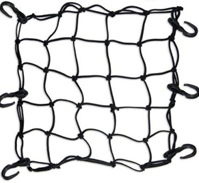 רשת קשירה גמישה למטען לאופניים ולרכב-צבע שחור
