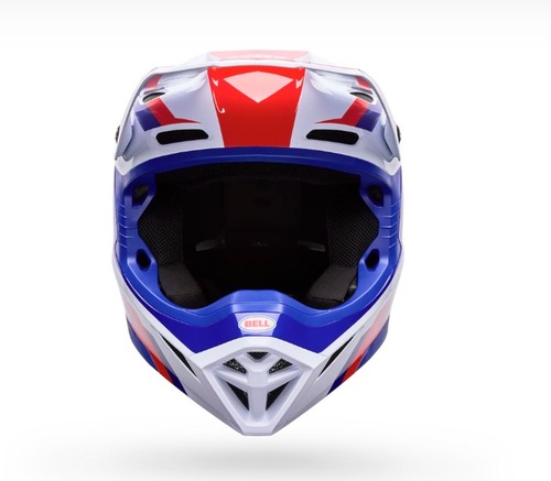 קסדת רכיבה בל לבן/כחול/ אדום – BELL MX-10 MIPS WHITE/ BLUE/ RED