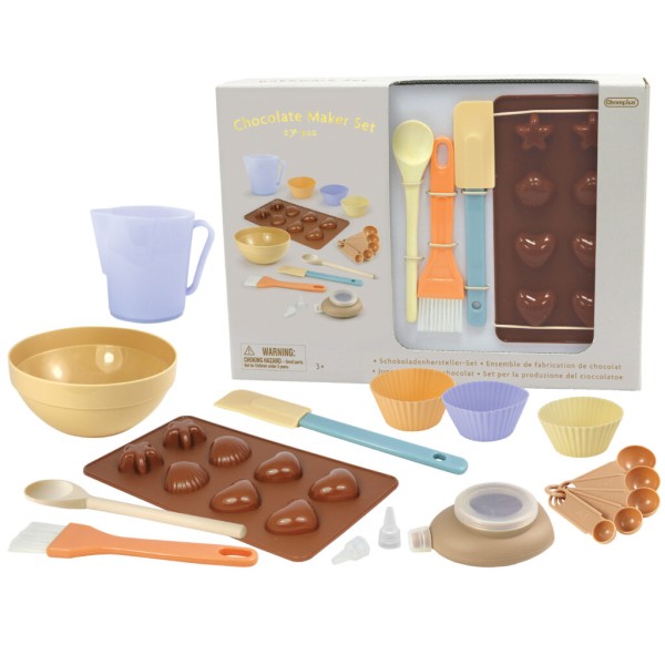 סט להכנת שוקולד לילדים הכולל 17 חלקים (17pcs Deluxe Chocolate Maker Set) מבית Champion.