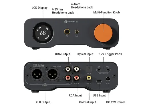 Fosi Audio ZH3 - ממיר DAC ומגבר אוזניות שולחני