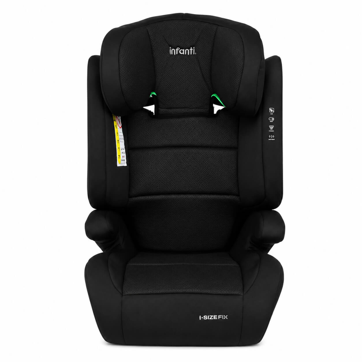 בוסטר גב איזופיקס הופך לבוסטר ללא גב שחור Infanti Sport Fix 