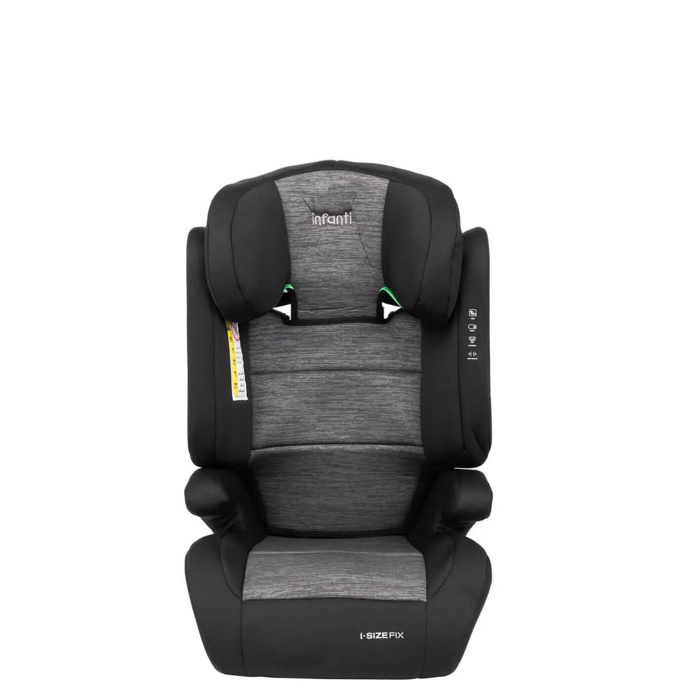 בוסטר גב איזופיקס הופך לבוסטר ללא גב אפור Infanti Sport Fix 