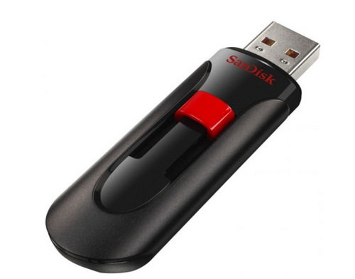 זיכרון נייד SanDisk Cruzer Glide USB 3.0 256GB Black Red