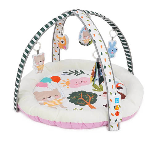 משטח פעילות לתינוק Animals & Smiles ורוד Twigy