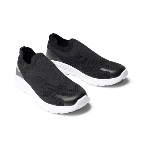 נעלי הליכה סליפ און של פילה בצבע שחור לבן | 36-41 | FILA SLIP ON SNEAKERS BLACK WHITE 201342 