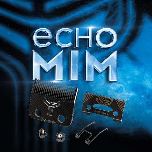 סט סכינים מקצועי GAMMA+ ECHO MIM Cool Blade למכונת תספורת