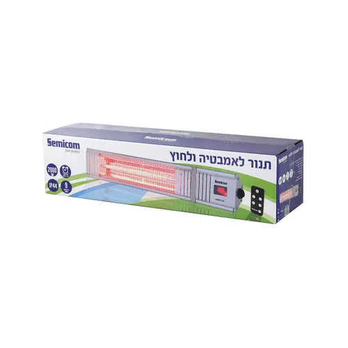 תנור קיר אינפרא 9 דרגות עם שלט