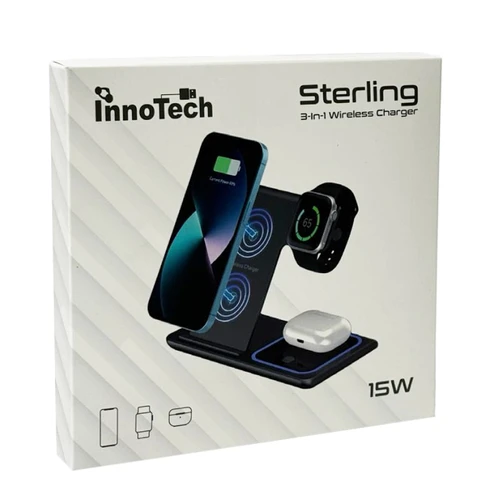 עמדת טעינה אלחוטית 3 ב-1 Sterling