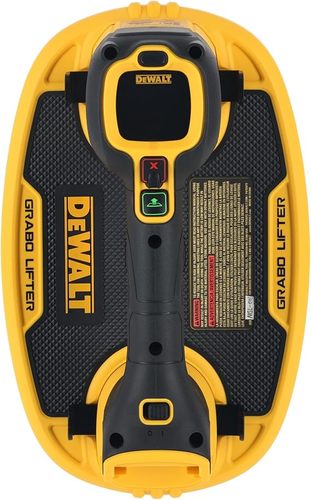 ונטוזת ואקום נטענת DEWALT DCE592 GRABO 20V MAX - גוף בלבד עם מסך צבע, מד לחץ ואטם ספוג להרמת זכוכית ואריחים