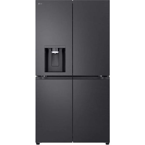 מקרר 4 דלתות מקפיא תחתון GMF960EV4E בנפח 645 ליטר שחור יוקרתי עם בר מים וקרח מובנה חכם