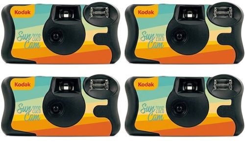 4 מצלמות חד פעמיות עם פלאש 39 תמונות Kodak Sun 2026 cam
