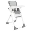 כסא אוכל מפואר לתינוק Mimzy Recline עם 3 מגשים וריפוד כפול בצבע Arctic