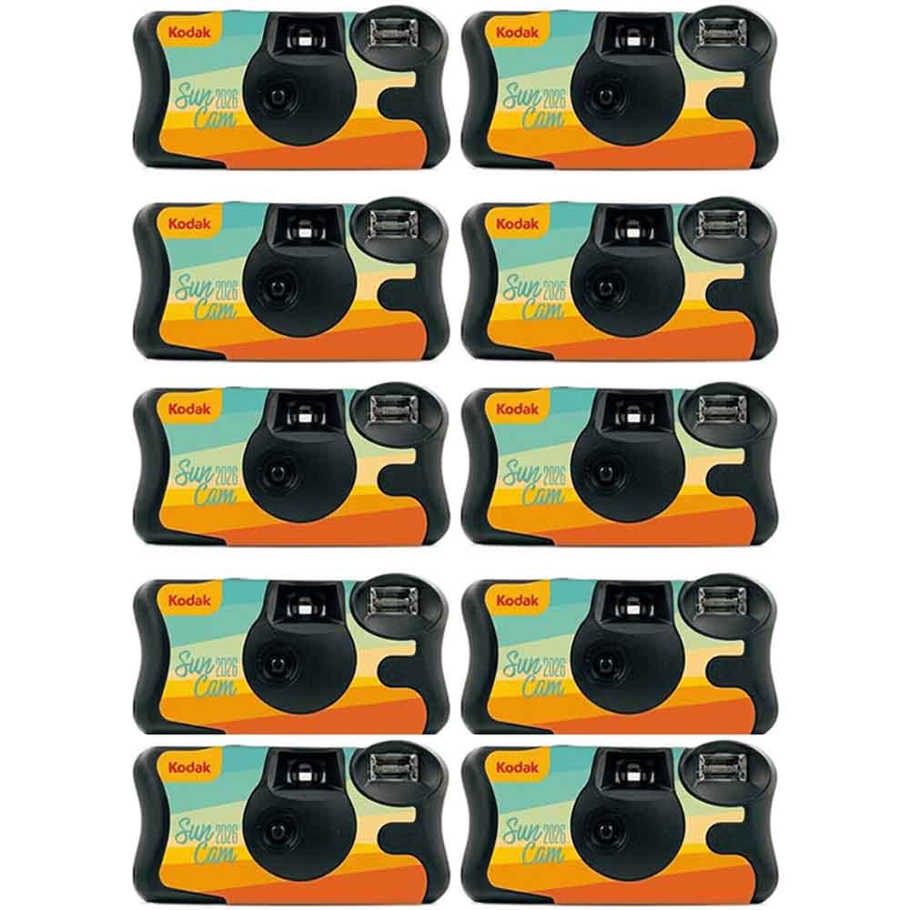10 מצלמות חד פעמיות עם פלאש 39 תמונות Kodak Sun 2026 cam