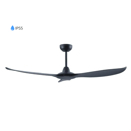 מאוורר תקרה עם להבים בגוון שחור TORNADO IP55 BLACK