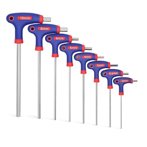 מפתח אלן 3 ממ ידית T ארוך WORKPRO