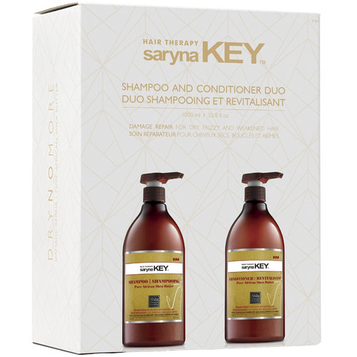 שמפו + מרכך חמאת שיאה לשיער יבש, פגום ומוחלק SARYNA KEY סרינה קיי 1000 מ