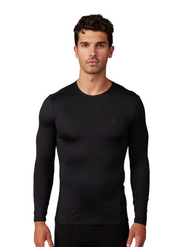 חולצת בסיס ארוכה לרכיבת שטח שחור - TECBASE LS SHIRT 