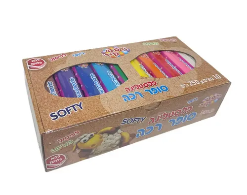 מארז פלסטלינה פלסטי קיד 10 יח 250 גרם