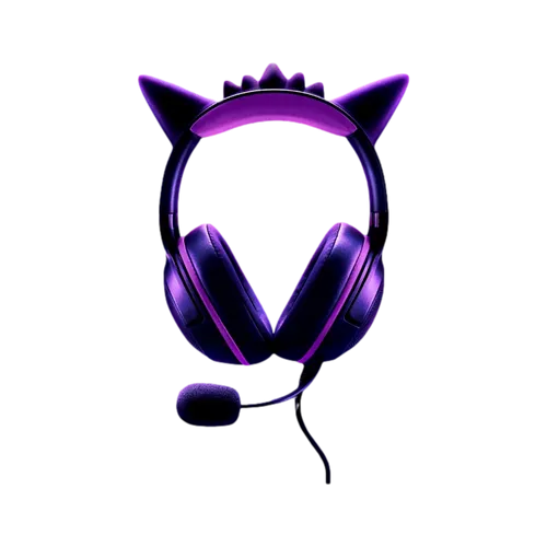 שריון אילת Razer KRAKEN KITTY V2 Pokemon Gengar Edition אוזניות