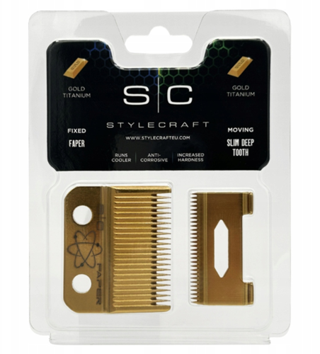 סט סכינים Faper DLC Gold + Slim Deep DLC למכונות STYLECRAFT