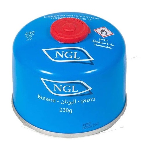 בלון גז 230 גרם NGL - הברגה חד פעמי