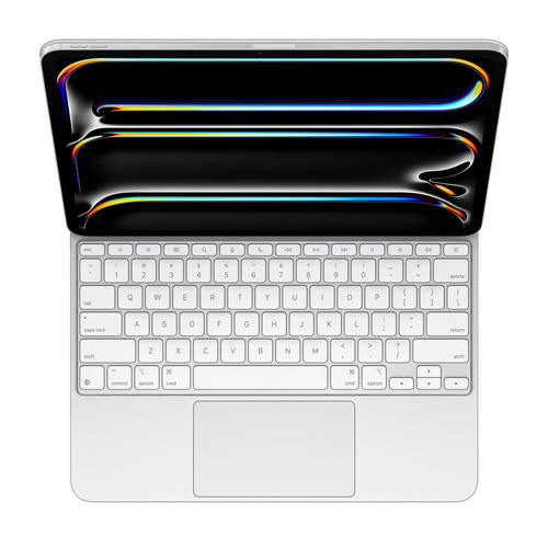 מקלדת Apple Magic Keyboard for iPad Pro 13 inch (M5) - White MWR43HB/A אפל