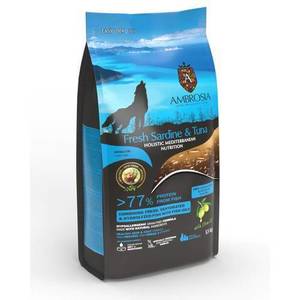 אמברוסיה מזון ללא דגנים לכלב סרדין וטונה | Ambrosia Grain Free Sardine and Tuna For Dog