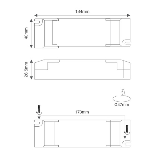 דרייבר לעמעום, TRIAC מולטי זרם עד 50W יורולוקס 
