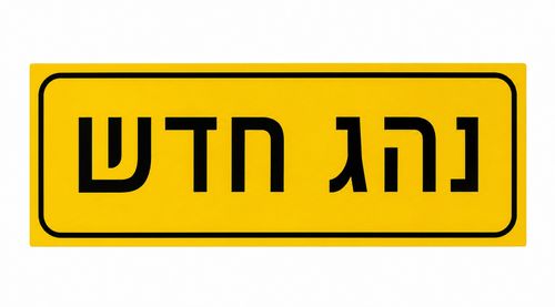 שלט לרכב - נהג חדש