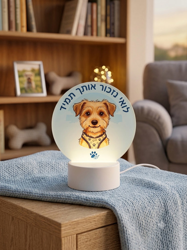 לוח פרספקט מואר עגול עם הדפסה