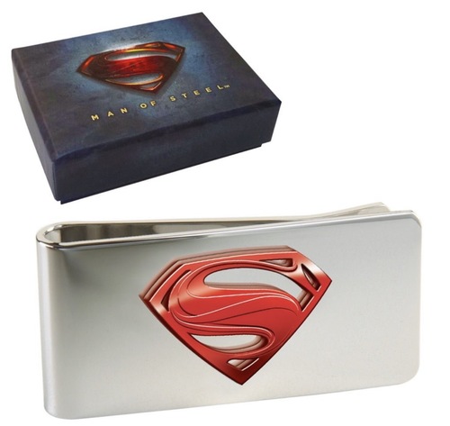 אטב כסף של סופרמן – סמל  Superman Man of Steel Metal Money Clip