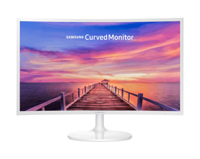 מסך מחשב קעור 27" Samsung Essential C27F391FHR - לבן
