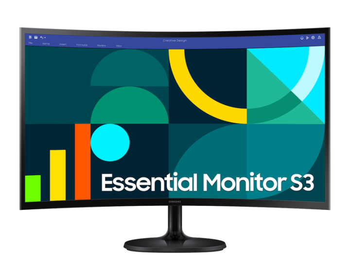 מסך מחשב קעור 27" Samsung Essential S3 S27D362GAM