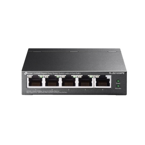 מתג מנוהל TL-SG105MPE GIGA POE+   4+1 120W