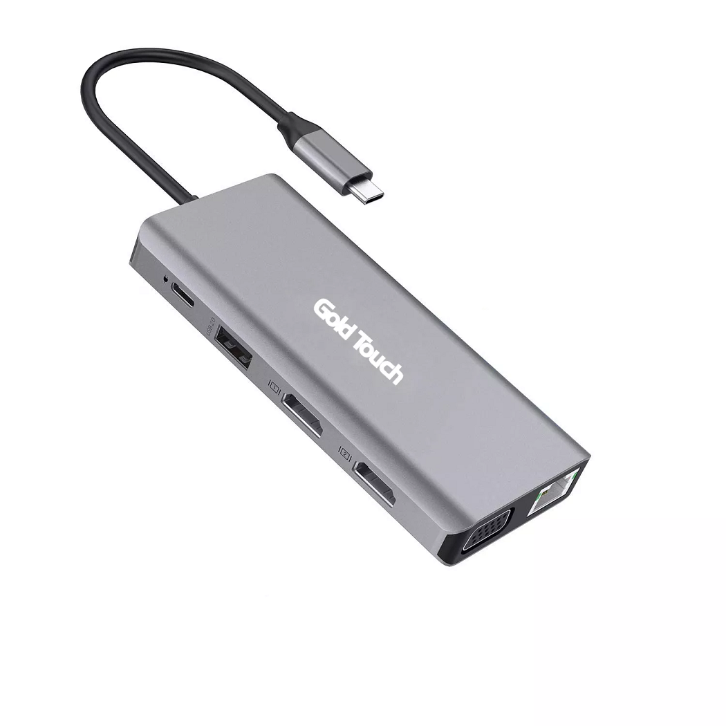 תחנת עגינה GoldTouch SU-C20 USB Type-C Premium Docking Station