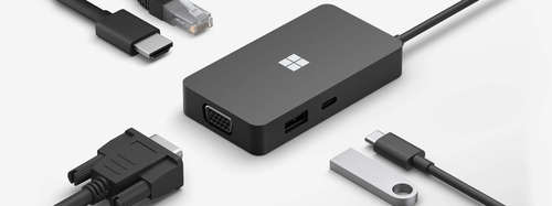רכזת נסיעות Microsoft SWV-00009 USB-C travel HUB