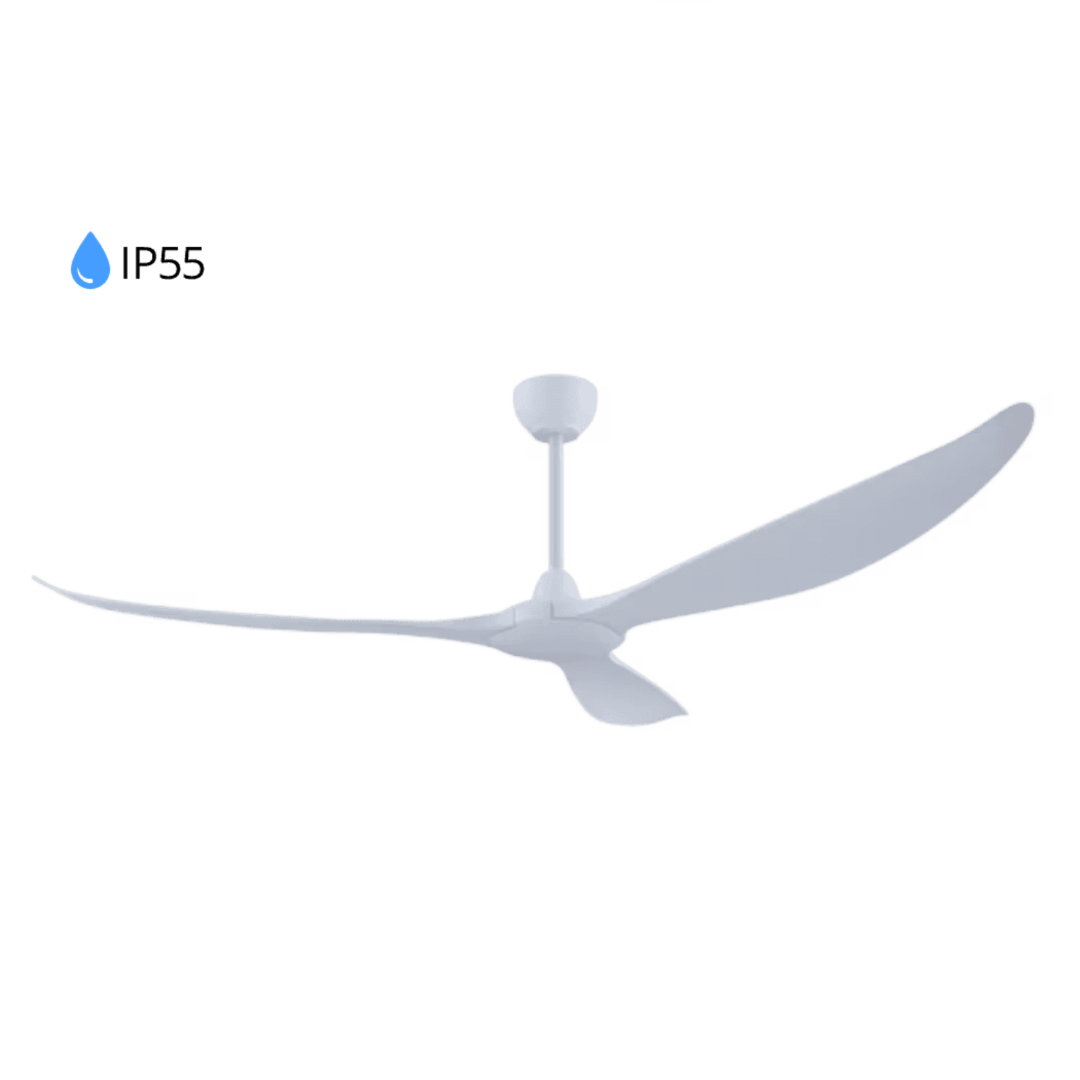 מאוורר תקרה עם להבים בגוון לבן TORNADO IP 55 WHITE