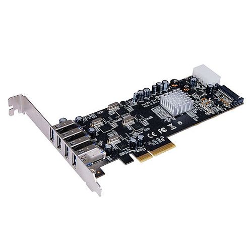 מתאם/כרטיס בקר אינטל STLAB U-1010 PCIe To 4Port USB 3.0 Adapter