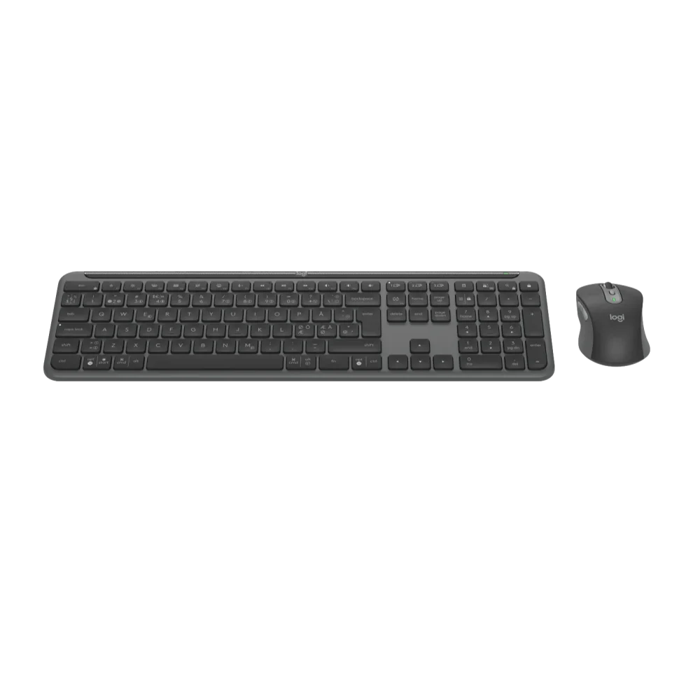 סט אלחוטי מקלדת ועכבר Logitech MK950 SLIM 920-012490 Wireless Combo Keyboard and Mouse