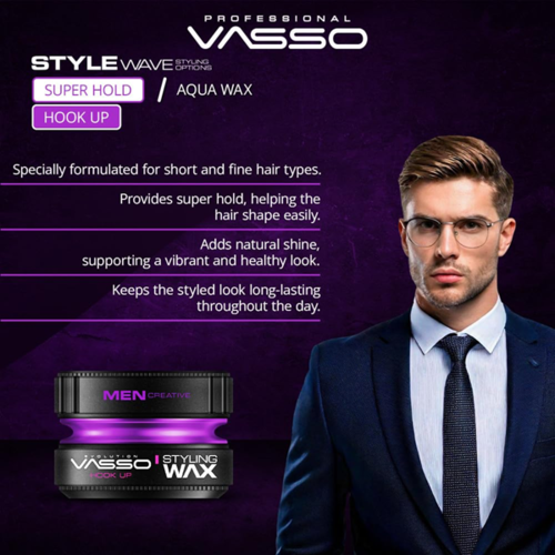 VASSO Hook Up ווקס מט לעיצוב השיער