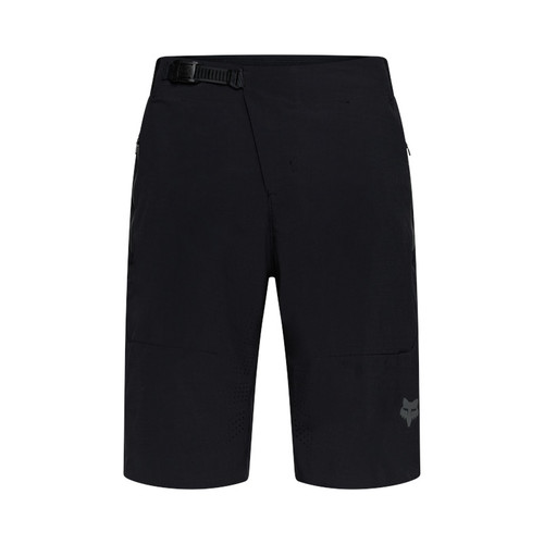 מכנס רכיבה קצר פוקס שחור עם ריפוד פריק - FOX RACING FLEXAIR W/LINER SHORTS V26
