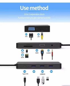 תחנת עגינה USB C למגוון חיבורים