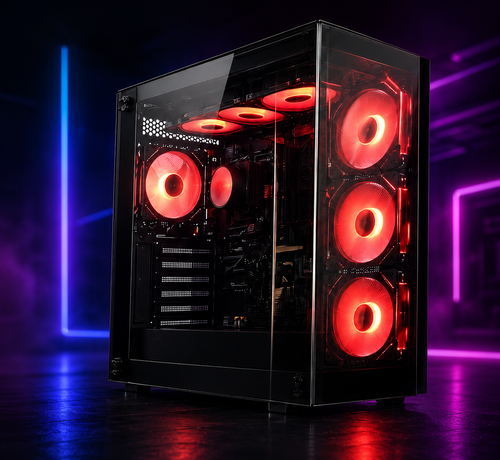 מארז G.TIGER RGB עם 3 מאווררים