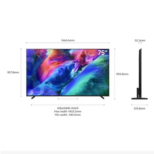 טלוויזיה חכמה Samsung 75 Micro RGB Smart 4K MRE75R85HAUXIL Vision AI