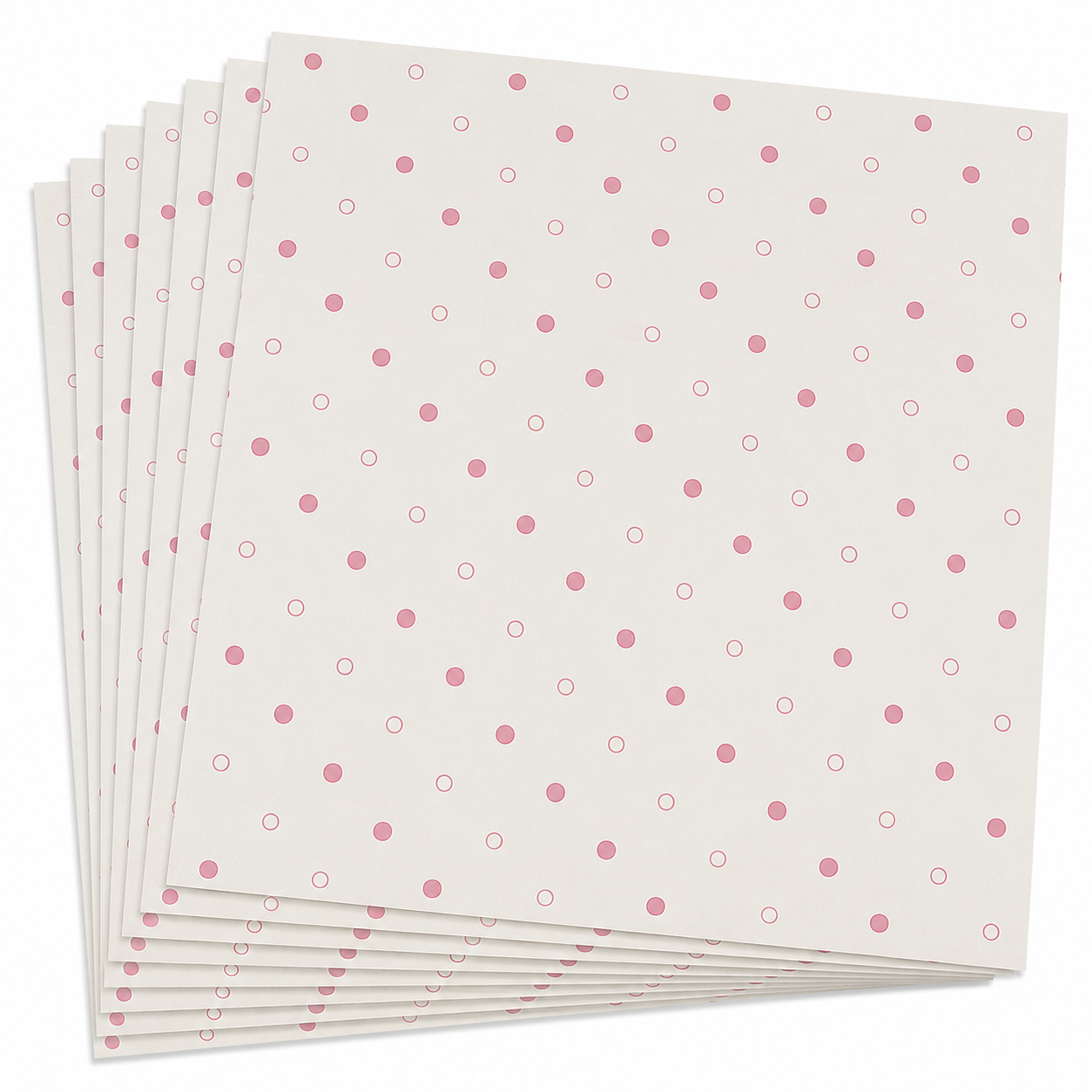 10 יחידות נייר עיתון נקודות ורוד