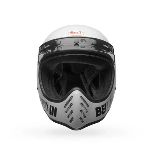 קסדת בל מוטו 3 לבן - BELL MOTO-3 CLASSIC