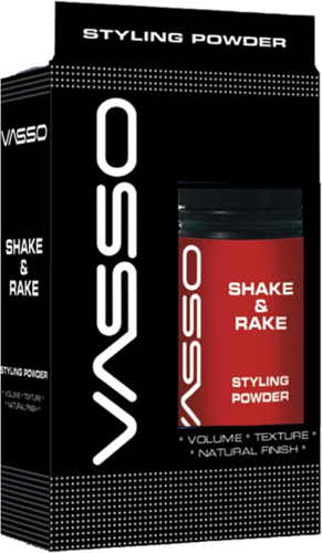 אבקת נפח לשיער VASSO Shake Rake – מרקם ואחיזה בגימור מט 20 גרם